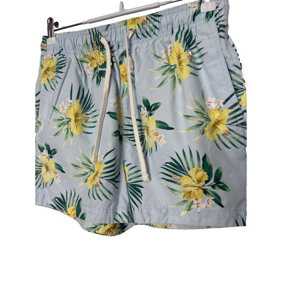 H&M Men's Sm Hawaiian Beach Swim Shorts Trunks Floral Surfing Resort Travel - Picture 2 of 8